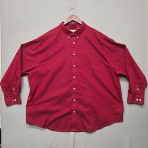 Roundtree & Yorke Gold Label Men Non-Iron Perfect Performance Dress Shirt Sz 4XB